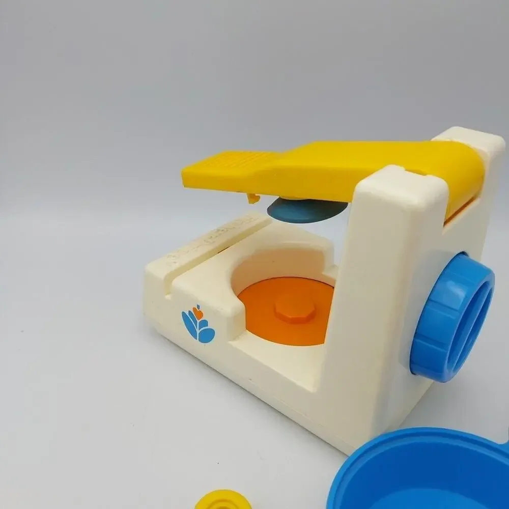Vtg Fisher Price Fun with Food Fry‎ Pan Spatula Scrubber Dishes Can Opener